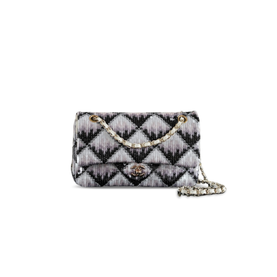 CHANEL MASTER 26C CLASSIC FLAP SEQUIN BAG A01112 (25.5*15.5*6.5cm)